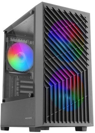 Kуќиште за гејминг Mars Gaming MC VORTEX, Mini Tower MicroATX, 3 вентилатори 120mm FRGB, црно