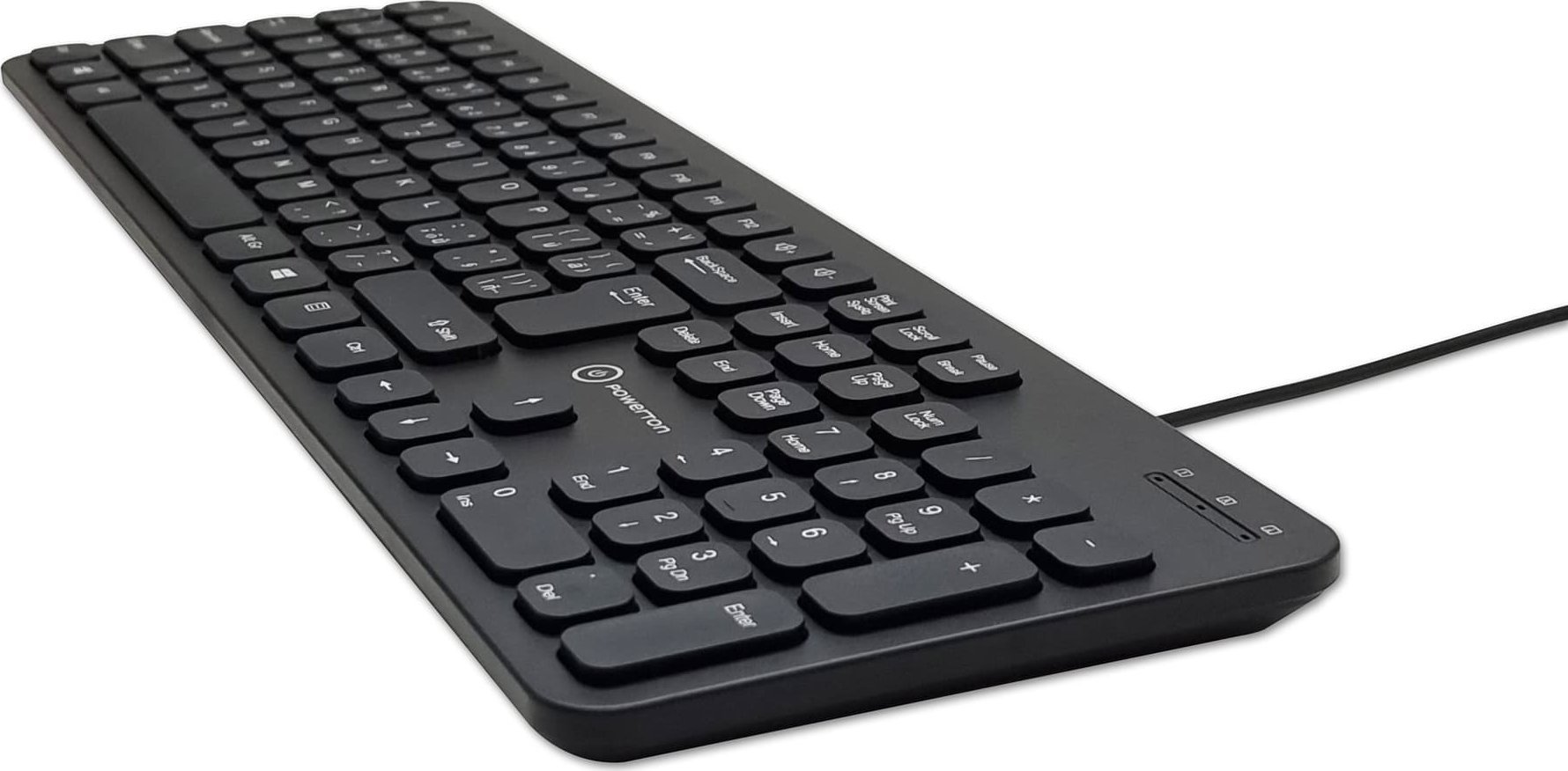 Tastierë Powerton LIFE SLIM, USB, shtrirje CZ SK, e zezë