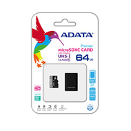 Kartë memorije ADATA MicroSDXC, 64GB, Class 10 UHS, e zezë