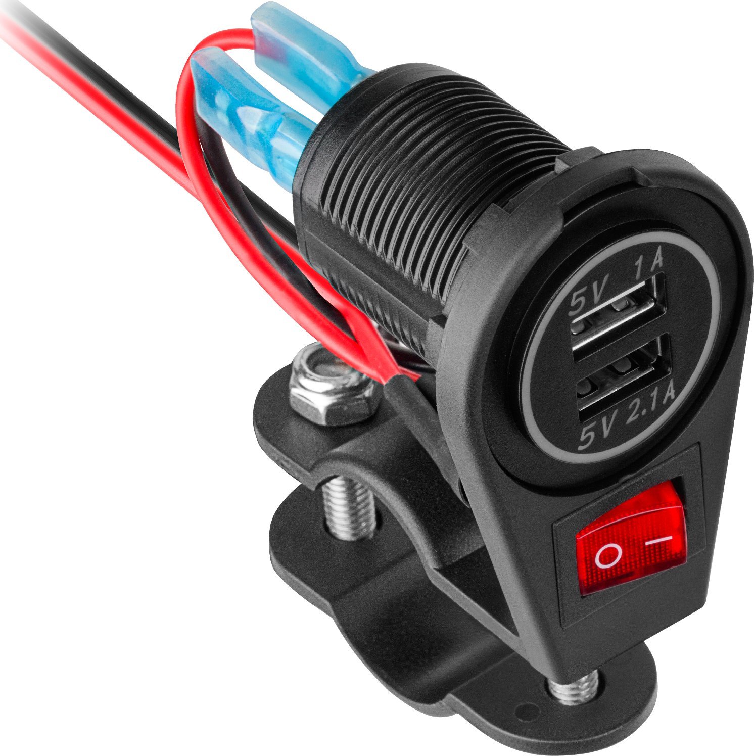 Karikues motoçiklete Platinet PY-CHR0008, 2xUSB, 3100 mA, i zi