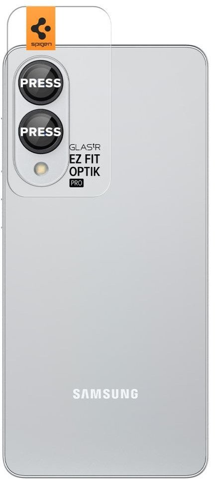 Заштита за камера Spigen EZ Fit GLAS.tR Optik Pro HD, за Samsung Galaxy S25, зајакнато стакло, црна