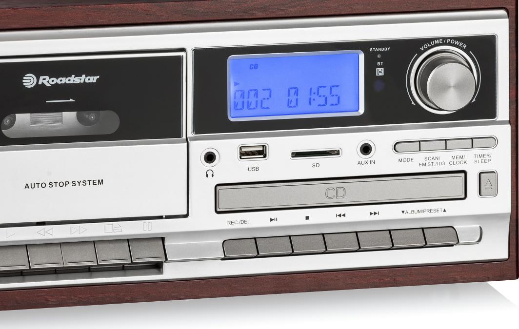 Gramofon Roadstar HIF-8892EBT, i kaftë