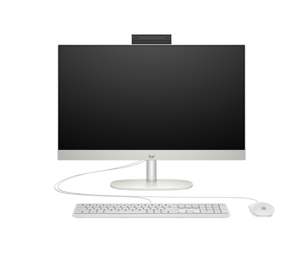 Kompjuter HP PC AIO 24-cr0012nh, 23.8'', Intel Core i5-1335U, 8GB RAM DDR4, 512GB SSD, Intel Iris Xe Graphics, shell white