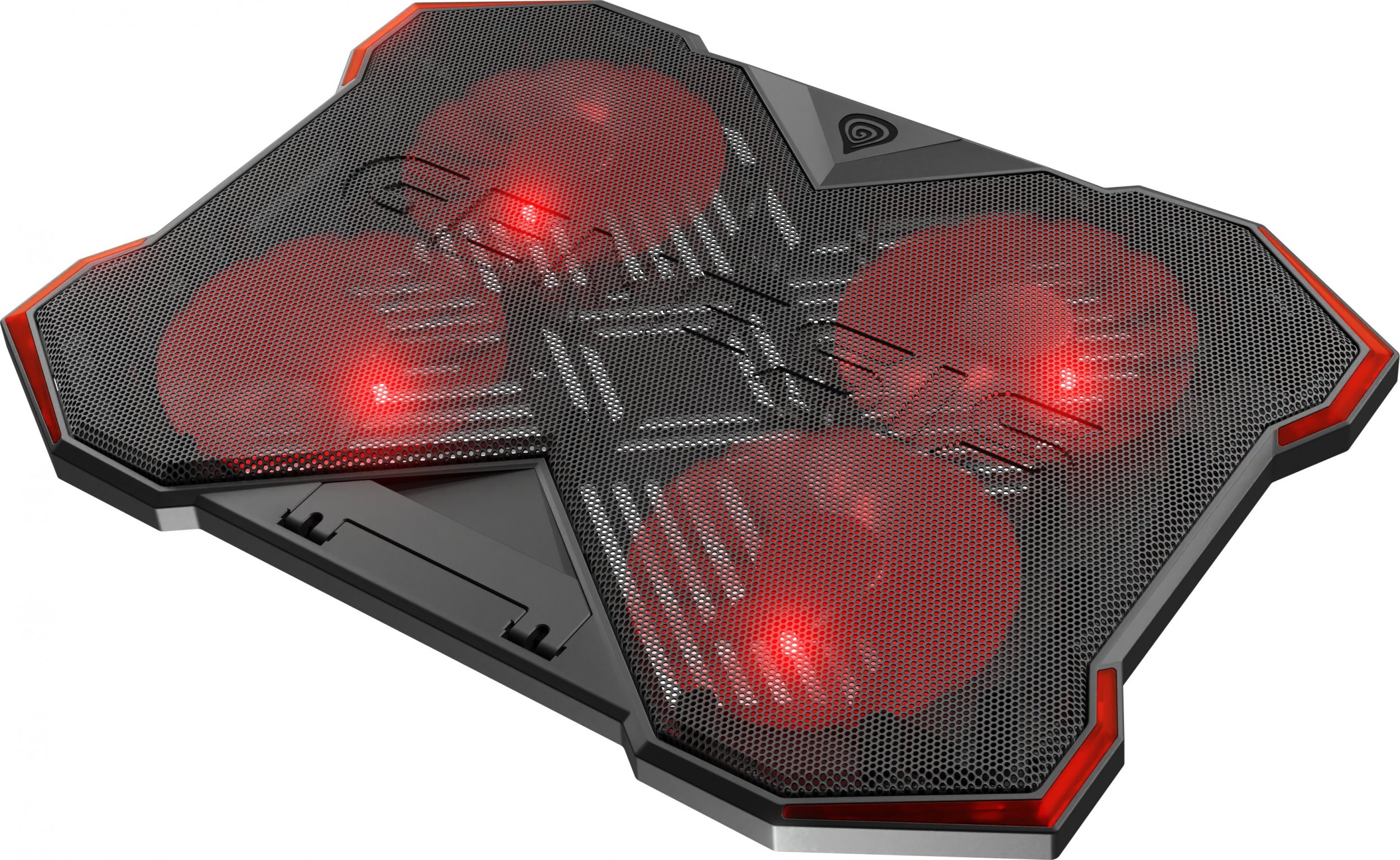 Ладечка база за лаптоп Genesis OXID 260 NHG-2075, 17.3\", 4 вентилатори, со црвени светла