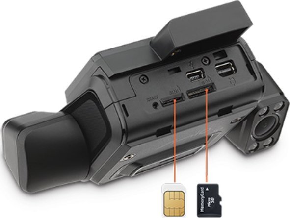 Kамера за безбедност за автомобил Mio MiSentry 12T, 3 камери, Full HD, GPS, црна