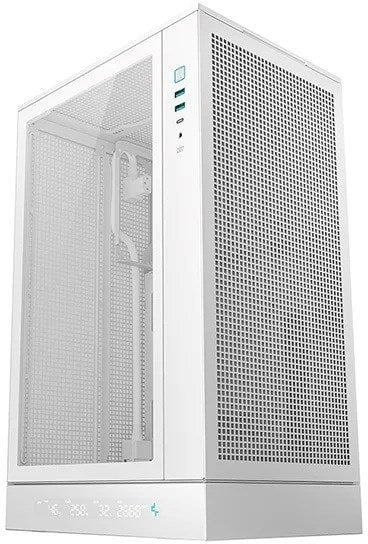Kuti kompjuterike DeepCool CH270 Digital WH, mini tower, xham i temperuar, e bardhë
