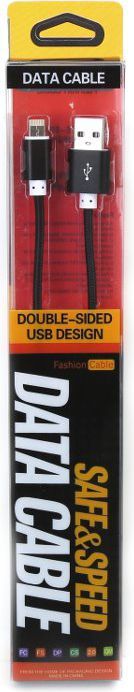 Kabllo USB Platinet USB-A - Lightning (PUCDPFB1B), 1 m, e zezë