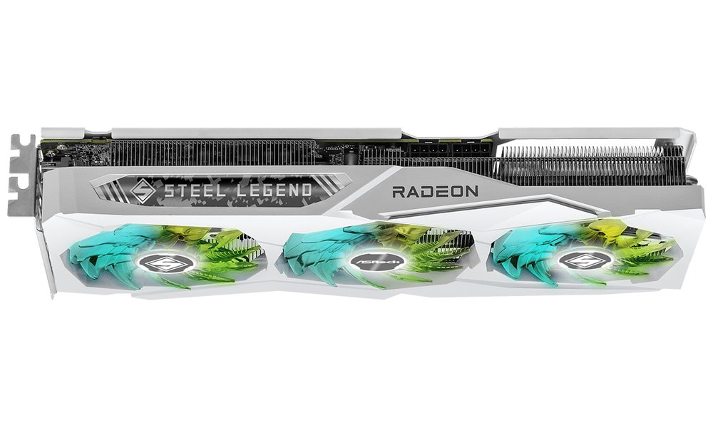 Kartelë grafike Asrock Radeon RX7600XT Steel Legend OC, 16GB GDDR6, 2539 MHz, e bardhë