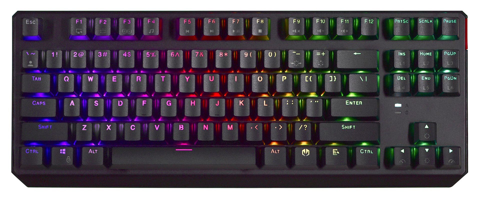 Tastierë mekanike Gaming Endorfy THOCK TKL, USB, Kailh Red, RGB