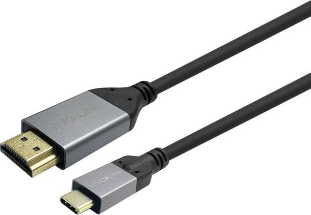 Kabllo adapter Vivolink PROUSBCHDMIMM2, USB C në HDMI, 4K 60Hz, i zi