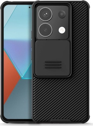 Футрола за телефон Nillkin CamShield Pro за Xiaomi Redmi Note 13 Pro 5G и Poco X6 5G, цврста заштита, црна