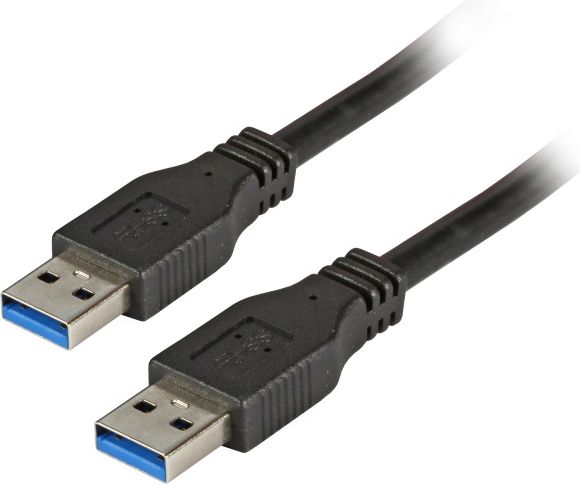 Kabllo EFB USB-A - USB-A, 1m, e zezë