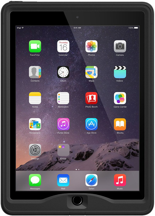 Mbështjellëse për tablet LifeProof iPad Air 2, e zezë
