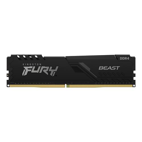 RAM меморија Кингстон FURY Beast, 8GB DDR4 3200MHz CL16, црна