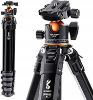 Tripod fotografik K&amp;F Concept KF09.105, lartësi 178 cm, ngarkesë 15 kg, i zi