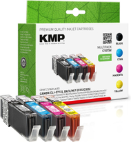 Kartrixh boje KMP MULTIPACK C107XV, 4 copë, rendiment i lartë, për Canon CLI-571XL, shumëngjyrësh