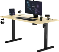 Tavolinë SENSE7 Nojo, 140cm x 70cm, e zezë/ druri e lehtë