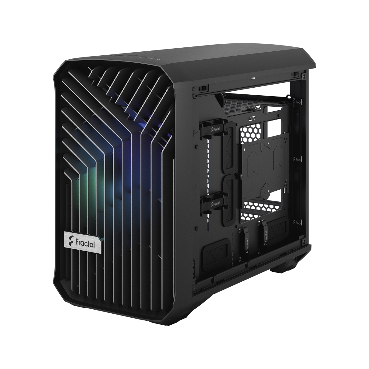 Kasë Fractal Design Torrent Nano RGB Black TG Light Tint, e zezë