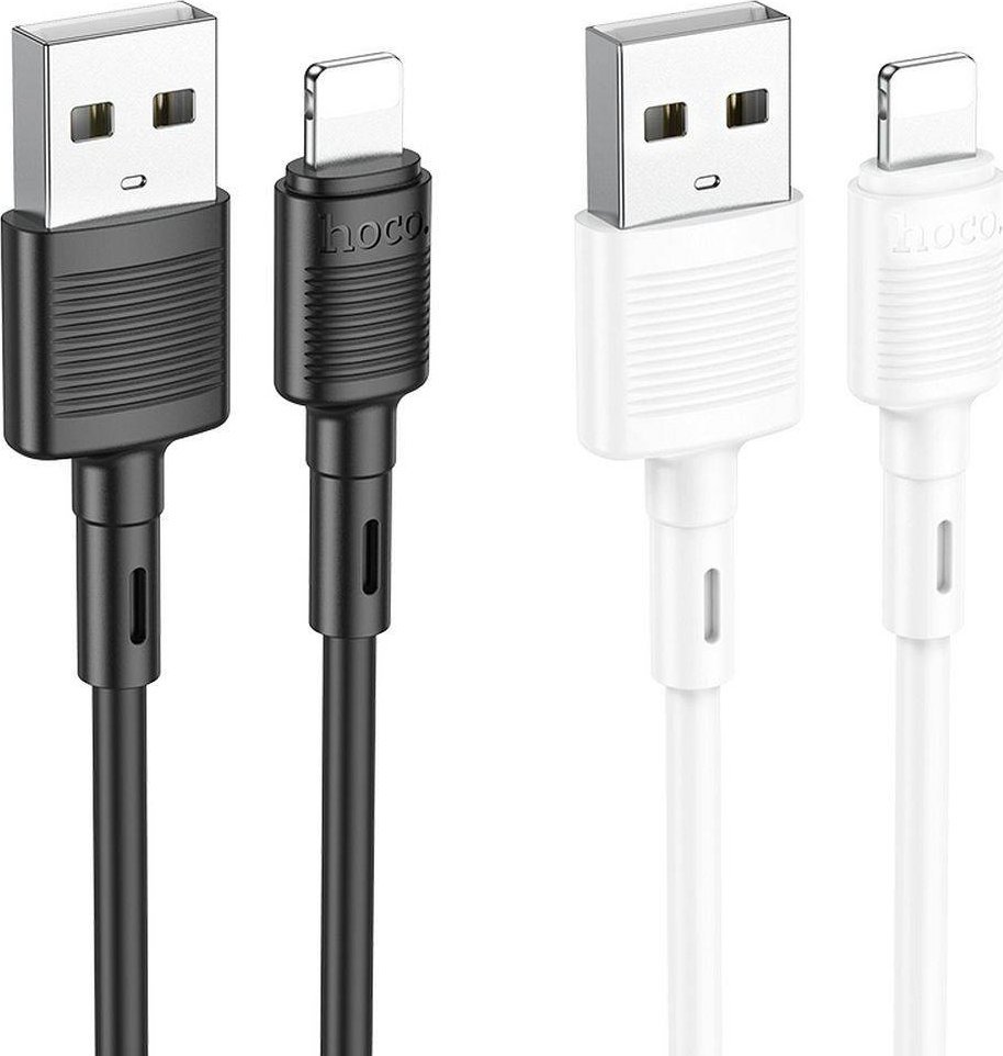 Kabllo Hoco X83 USB A në Lightning, 1m, 2.4A, e zezë