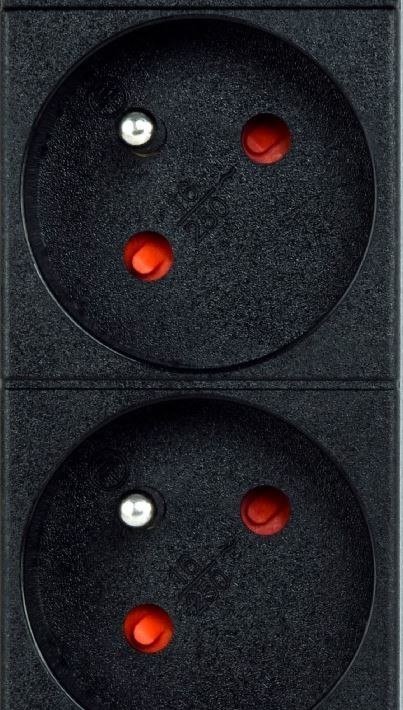 Shirit rryme Gembird PDU 9xFR, 1U, 16A, 2m, i zi