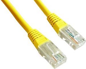 Kabllo Gembird PatchCord RJ45 (PP12-2M/Y), Cat. 5e, UTP, 2m, e verdhë