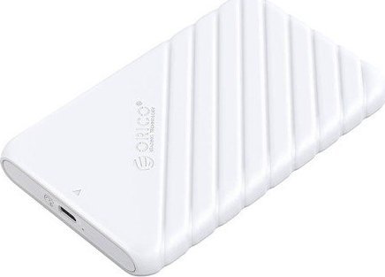 Надворешно куќиште Orico 25PW1C C3, 2.5\", USB C 3.1 6Gbps, бела