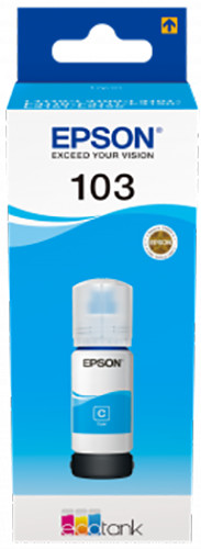 Ngjyrë për printer Epson C13T00S24A, EcoTank 103, e kaltër