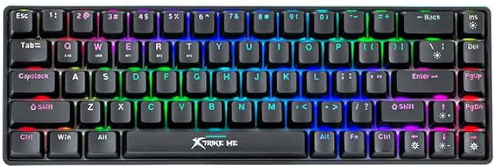 XTRIKE ME GK-994W BK Gaming BT Wireless Keyboard Tri-Mode Mini Black