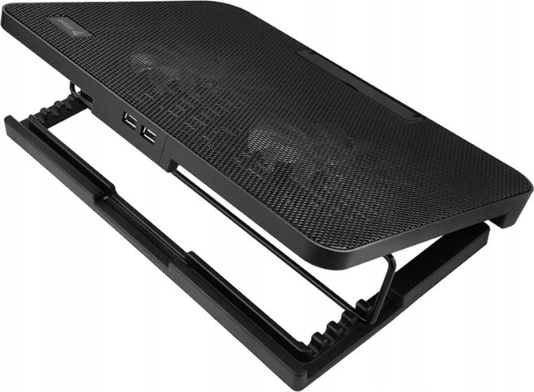 Ладилна подлога за лаптоп Savio COS-02, 2 вентилатори, црвено ЛЕД, црна