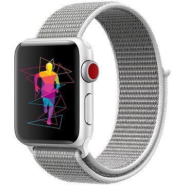 Rrip ore inteligjente Eternico Airy për Apple Watch 42mm 44mm 45mm, kompatibil me Apple Watch SE dhe Series 1 7, gri me skaj të bardhë