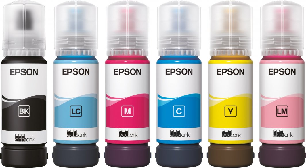 Ngjyrë për printer Epson EcoTank 108, T09C2, 70ml, cyan