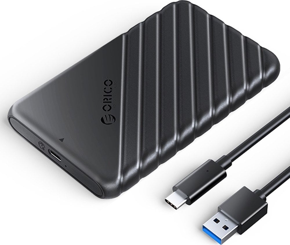 Kutia eksternale Orico 25PW1 C3, 2.5", USB C 3.1 6Gbps, e zezë
