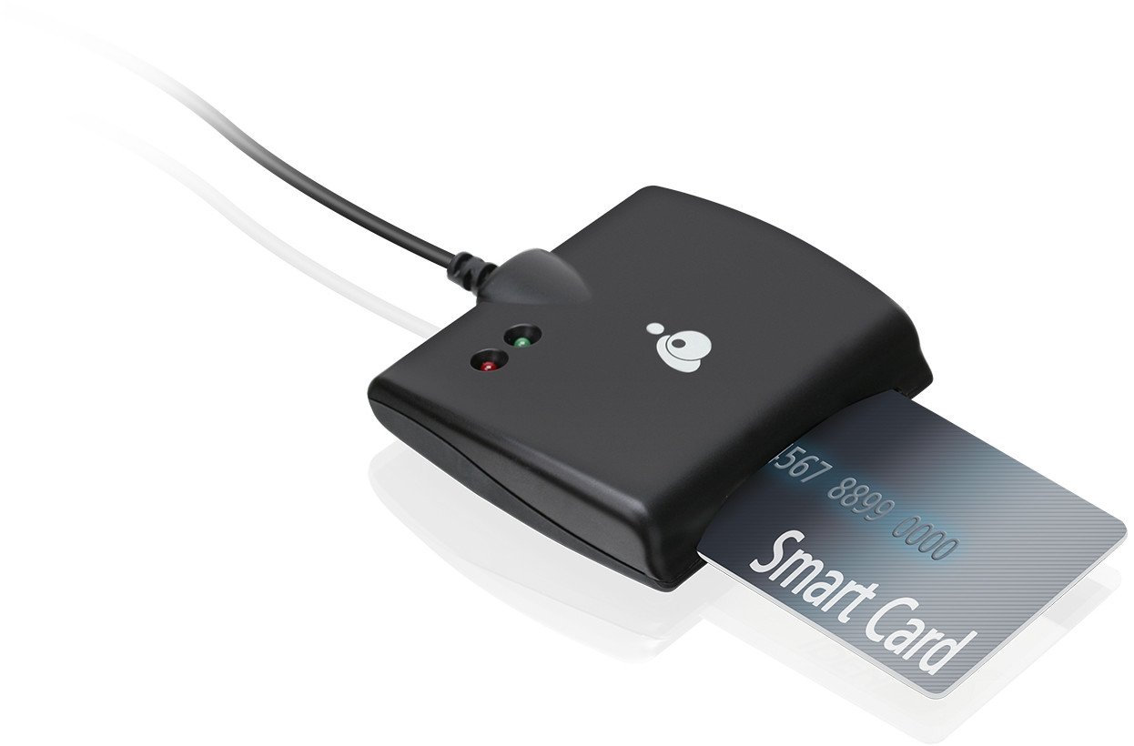 Lexues karte IOGEAR USB-C Smart Card Reader, kontakt, USB Type-C, i zi