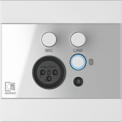 Panel muri audio Audac WP225, Mic Line Bluetooth, për ARES5A, i bardhë