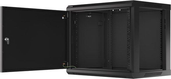 Модуларен мрежен ѕиден кабинет Lanberg WF01-6409-00B, 19\", 9U, црн