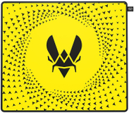 Mousepad lojërash CHERRY XTRFY GP5 Vitality, i madh, skaje të qepura, i zi e verdhë