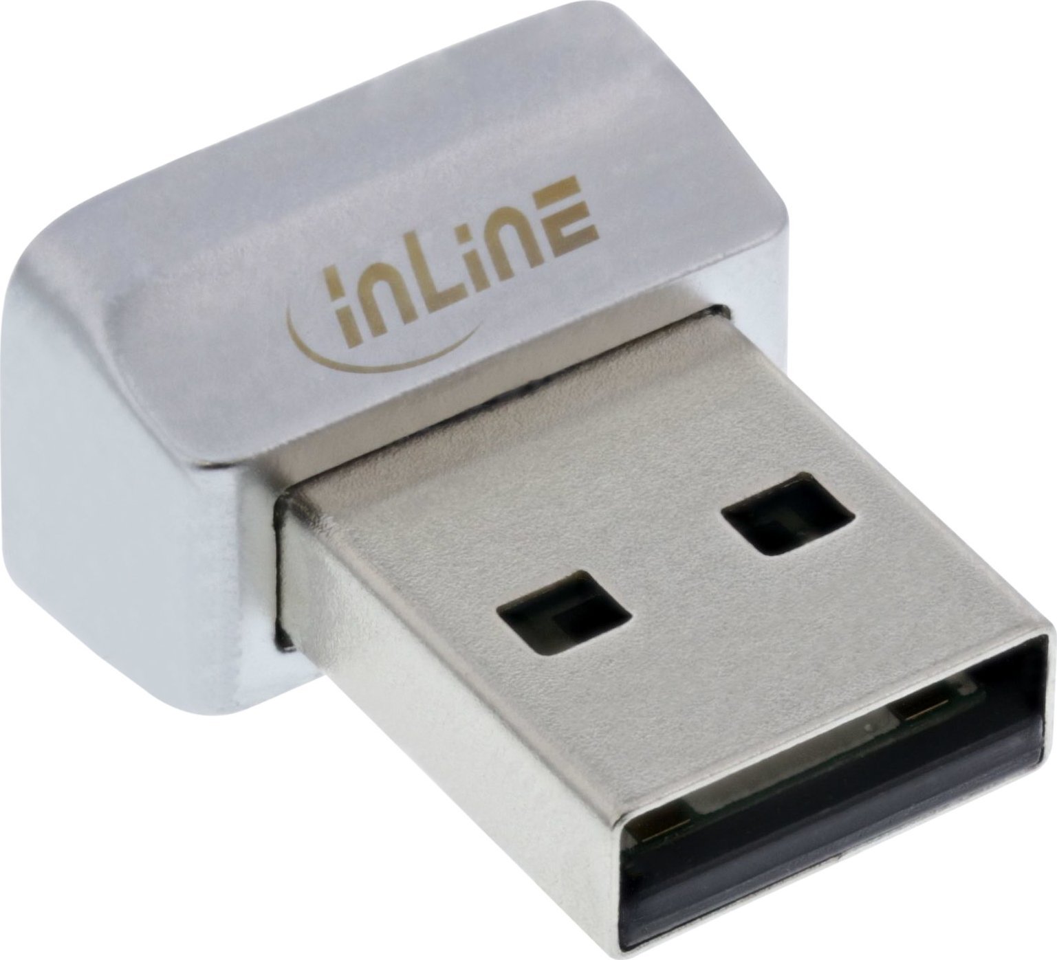 Скенер за отпечатоци од прсти InLine USB, компатибилен со Windows Hello, црн