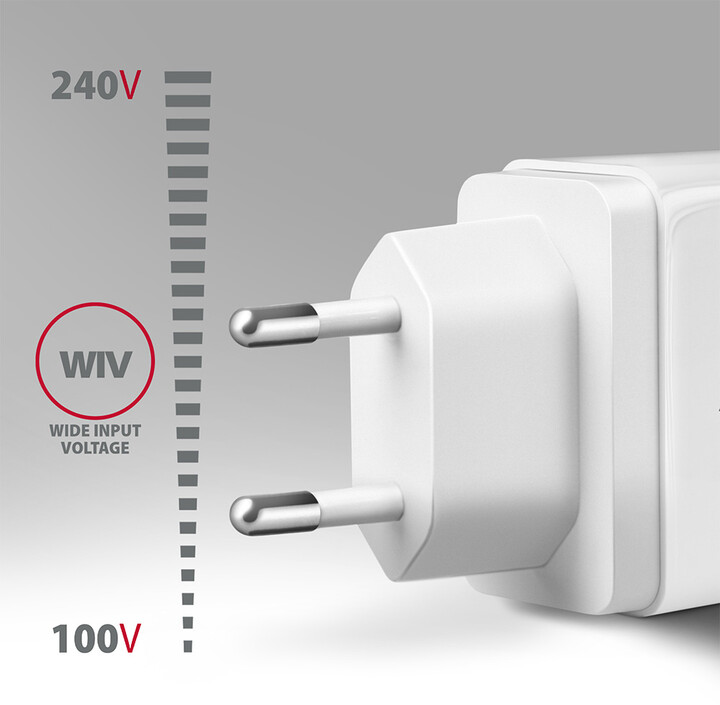Karikues AXAGON ACU-QC19, QUICK, 1x port QC3.0/AFC/FCP/SMART, 19W, i bardhë