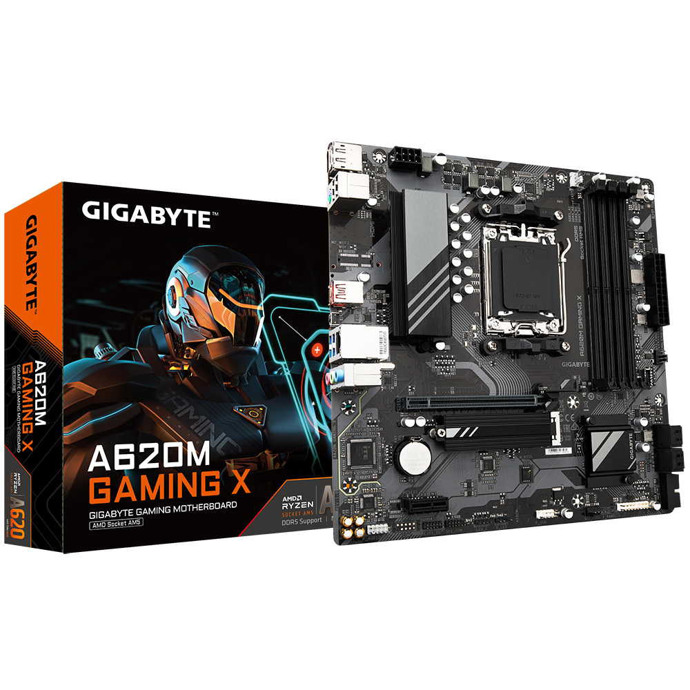 Pllakë amë Gigabyte A620M Gaming X, DDR5, PCIe 4.0, e zezë