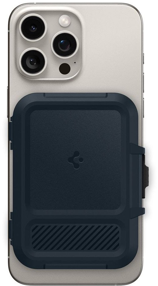 Магнетски паричник Spigen Lock Fit MagFit, до 6 картички, MagSafe за iPhone 16 15 14, црн