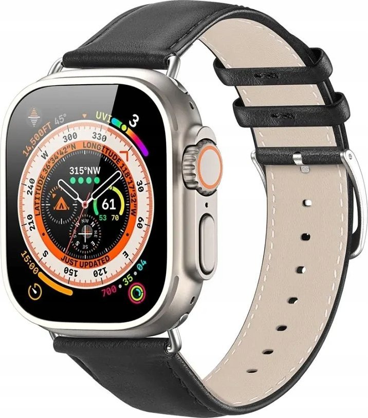 Rrip lëkure Dux Ducis YS për Apple Watch, 38 40 41 mm, i zi