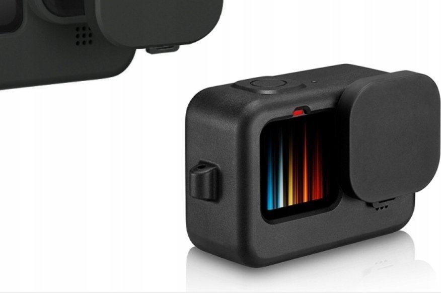 Mbulesë silikoni Puluz PU518B për GoPro HERO 9 10, set 3 në 1, e zezë