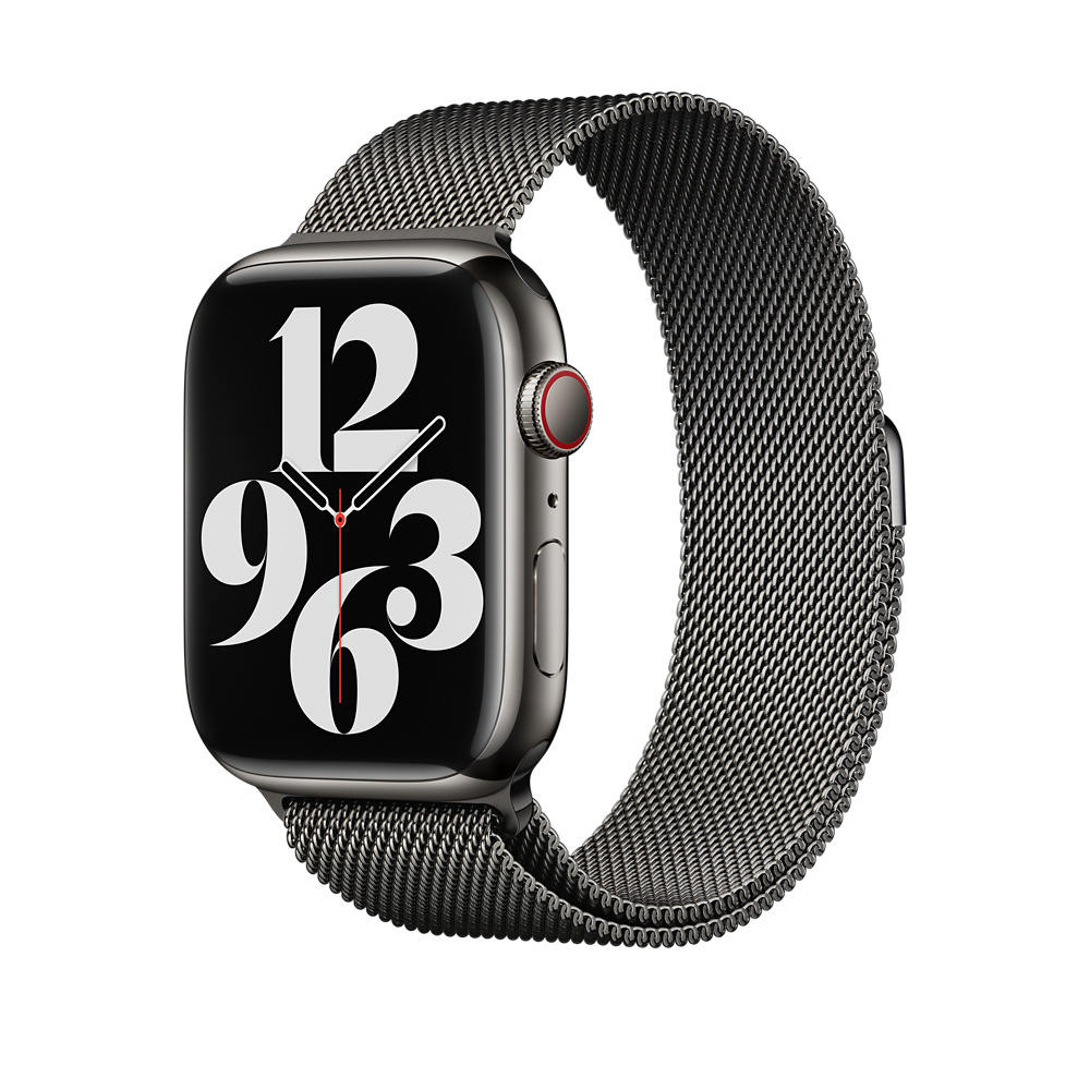 Apple Watch 45mm Band, Graphite Milanese Loop