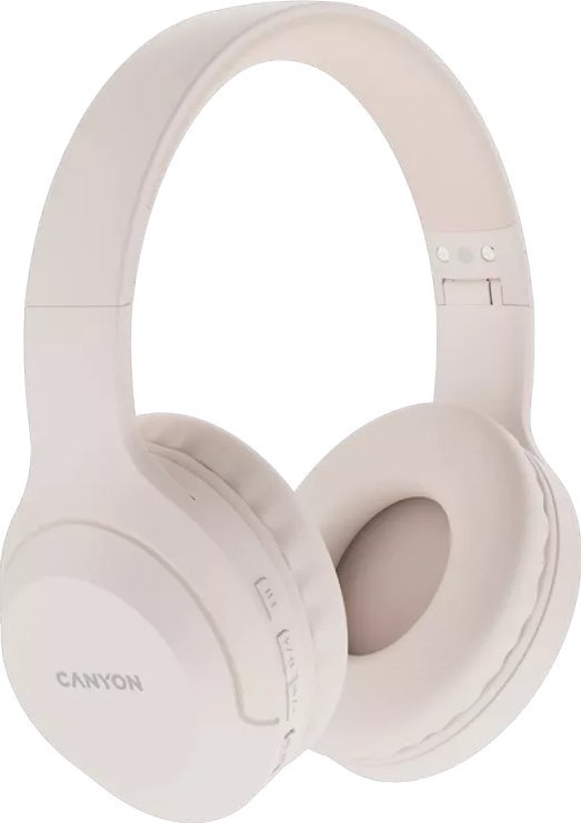 Kufje wireless Canyon BTHS-3, Bluetooth 5.1, 15 orë bateri, bezhë