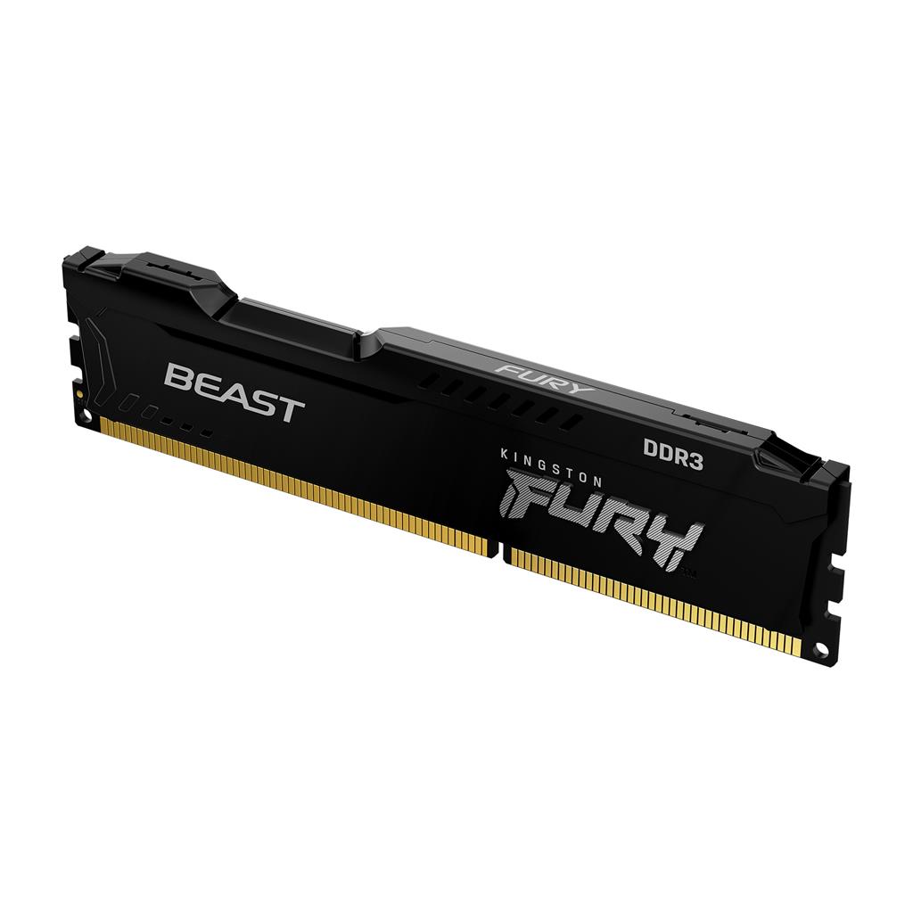 Memorie RAM Kingston Fury Beast, 8GB DDR3 1866MHz CL10, DIMM, e zezë