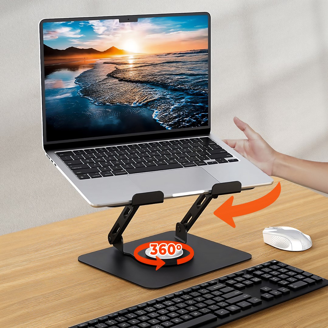 Mbajtëse rrotulluese laptopi Media-Tech MT2662, 10-17", i zi