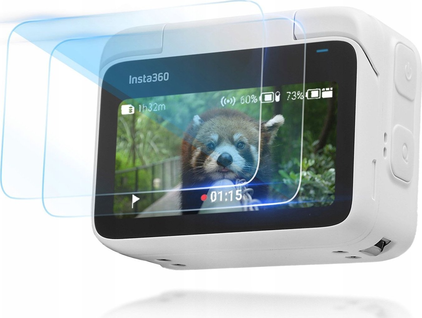 Set mbrojtës xhami SunnyLife, 2x për ekran LCD Insta360 Go 3s Go 3 Action Pod, transparent