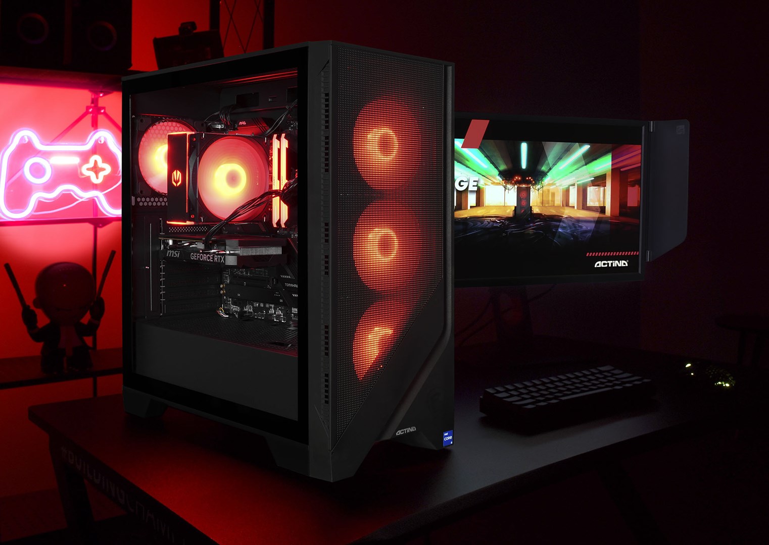 Kompjuter Actina, Intel Core i5-12400F, 32GB RAM, 1TB SSD, NVIDIA GeForce RTX 4060, i zi