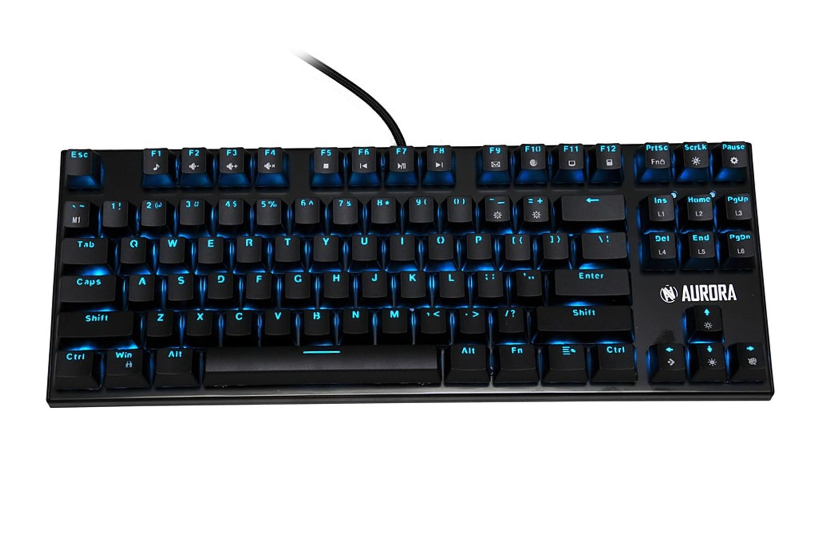 Tastierë iBOX Aurora K-2R, Blue Switch, RGB, e zezë