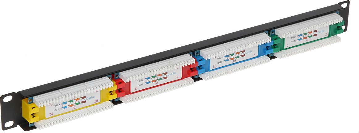Patch panel Delta PP-24/RJ-KAT, 24x RJ-45, Cat 5e, i zi